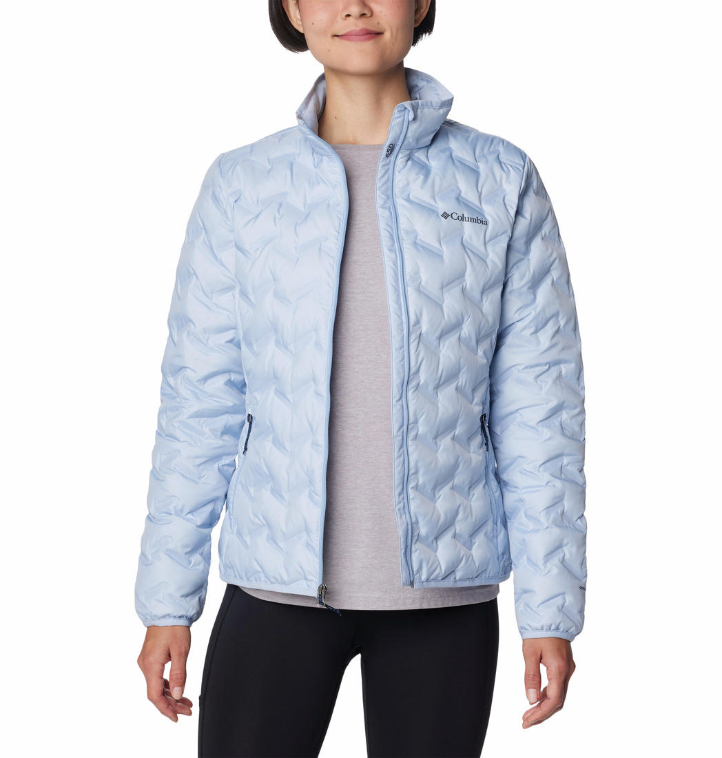 Columbia Women Blue Omni-Heat Reflective Delta Ridge Down Jacket