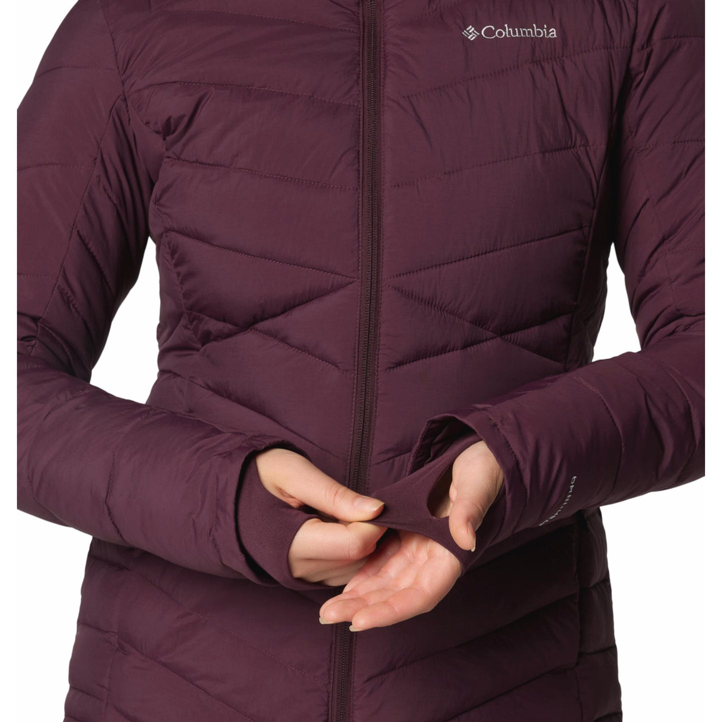 Columbia Women Red Omni-Heat Inifnity Joy Peak II Down Jacket