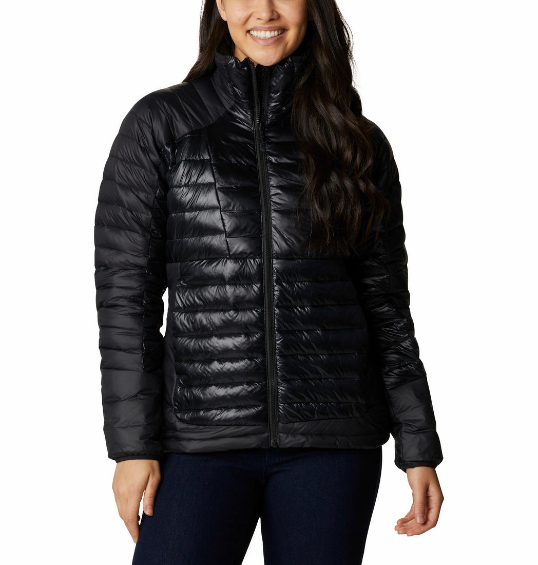 A Women Wearing Columbia Women Black Labyrinth Loop Jacket