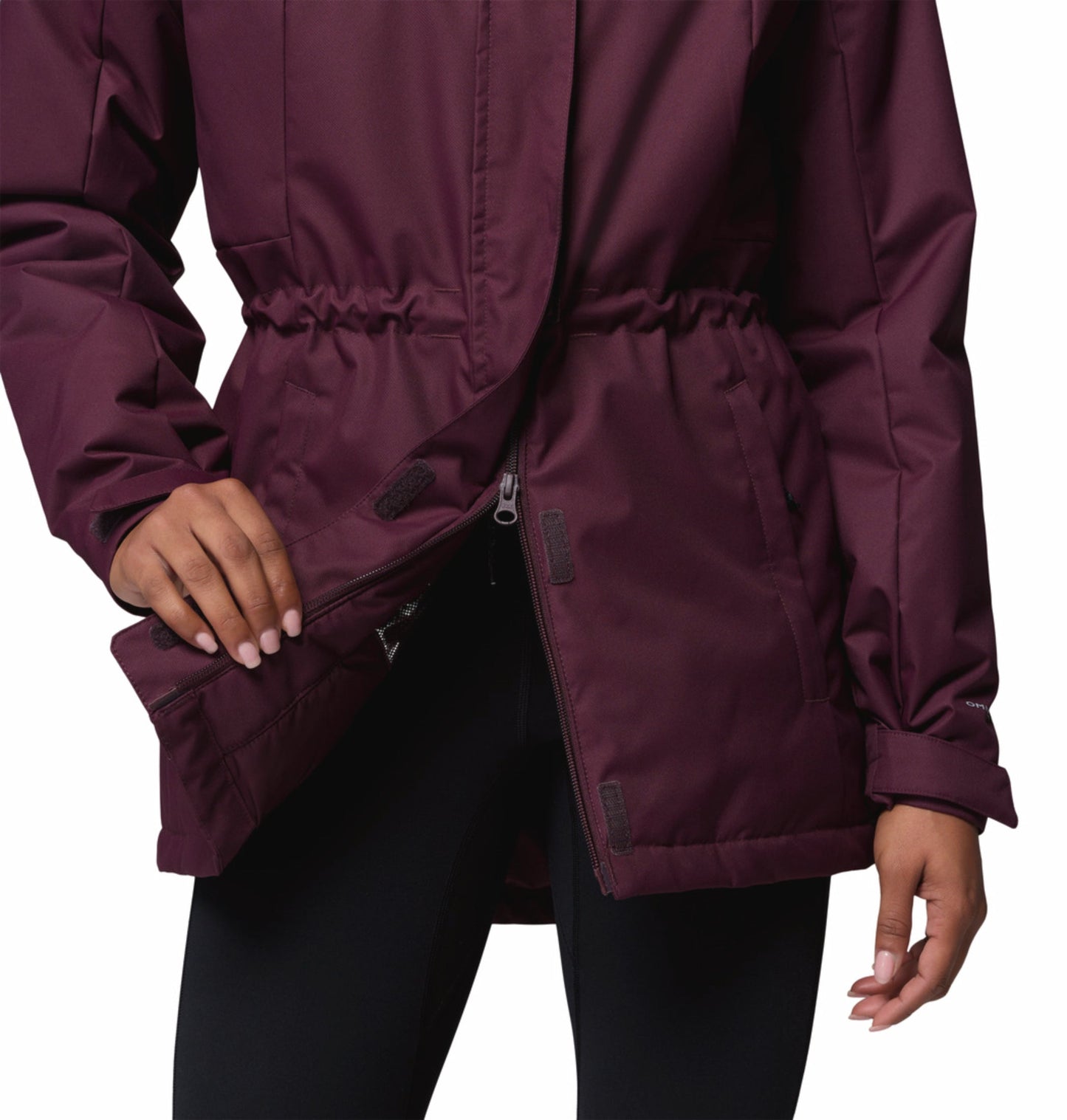 women red omni heat reflective hikebound ii jacket