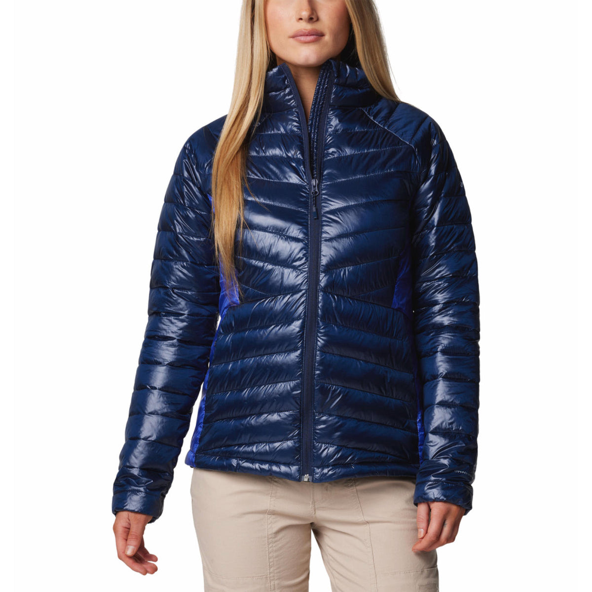 Columbia Women Navy Blue Omni-Heat Inifnity Labyrinth Loop II Down Jacket