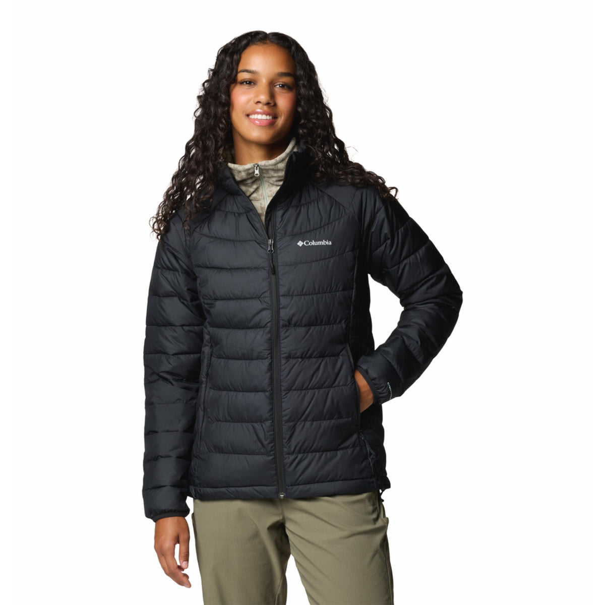 Columbia Women Black Omni-Heat Reflective Powder Lite II Down Jacket