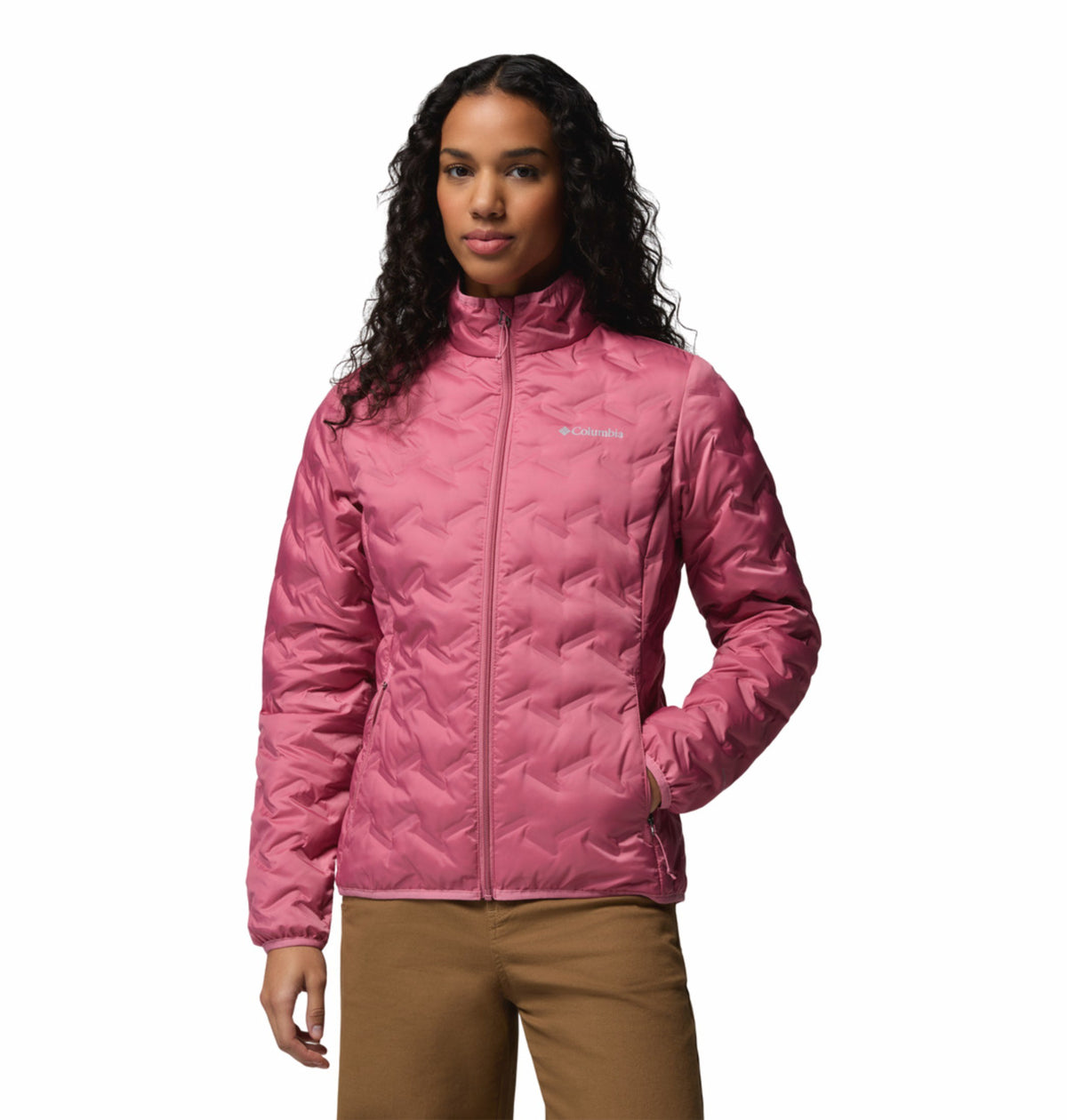 Columbia Women Pink Heat Seal Delta Ridge II Down Jacket