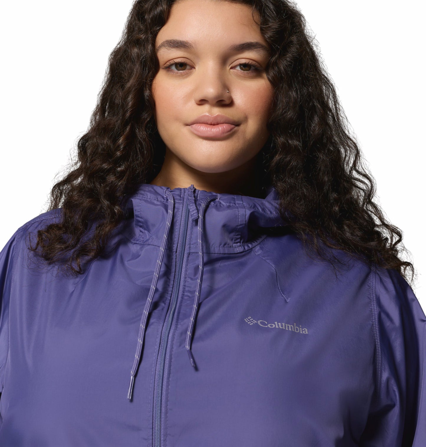 Columbia Women Purple Omni-Shade Flash Forward II Lightweight Windbreaker Jacket