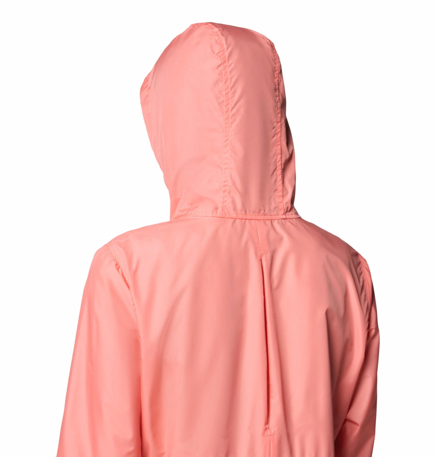 A Women Wearing Columbia Women Pink Flash Forward II Windbreaker (Sun Protection)