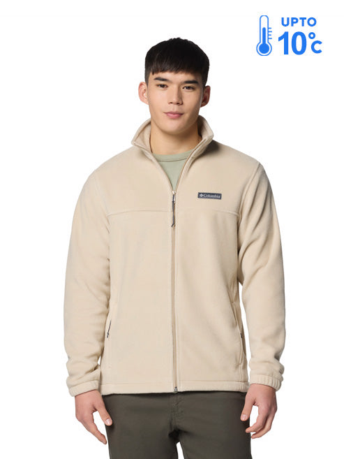Columbia Men Beige Steens Mountain 2.0 Fleece Jacket (Plus Size)