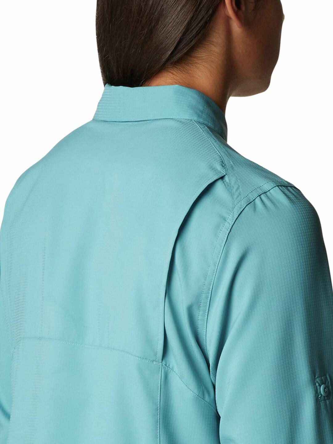 Columbia Women Blue Omni-Wick Silver Ridge Lite Shirt
