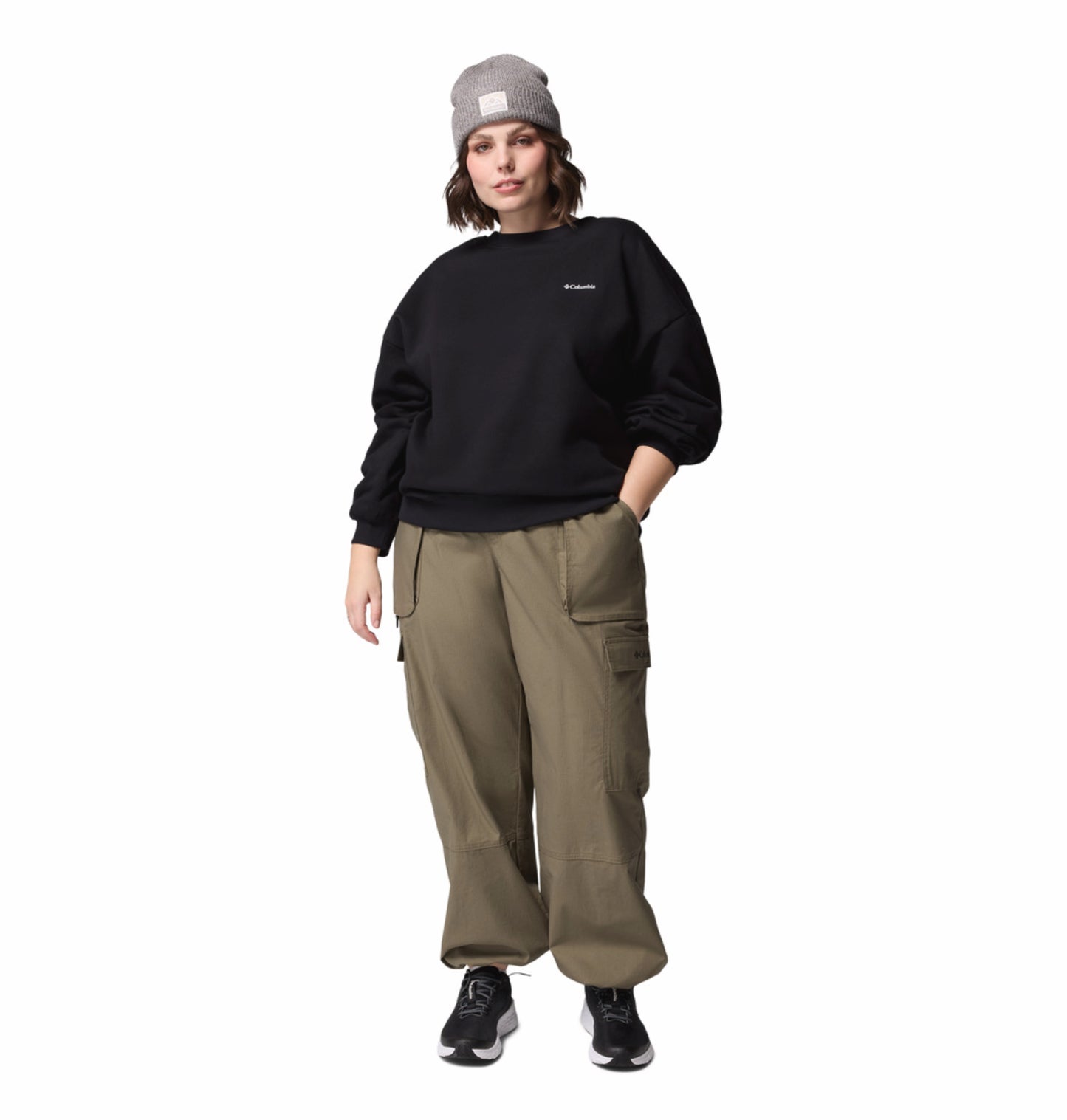 Columbia Women Black Aldermore Crew Fleece