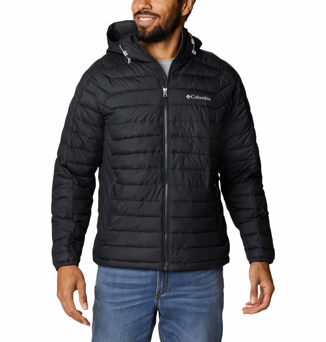 Columbia Men Black M White Out II Hooded Jacket