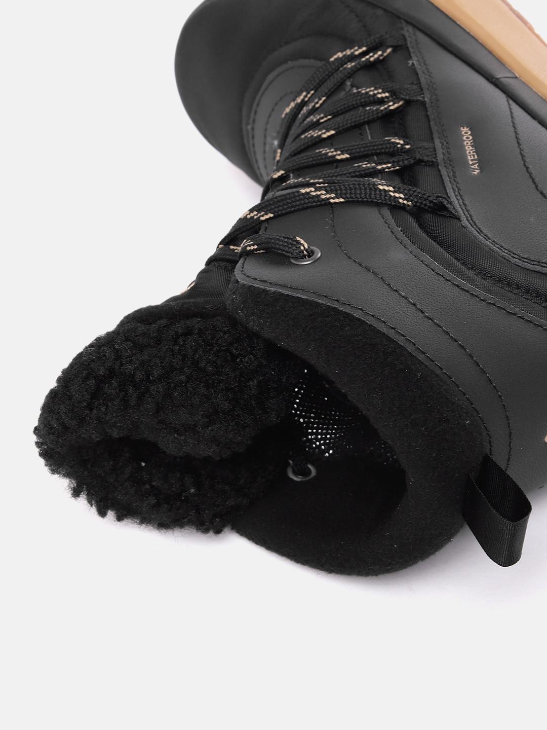 Columbia Women Black Omni-Heat Reflective Red Hills Shoes