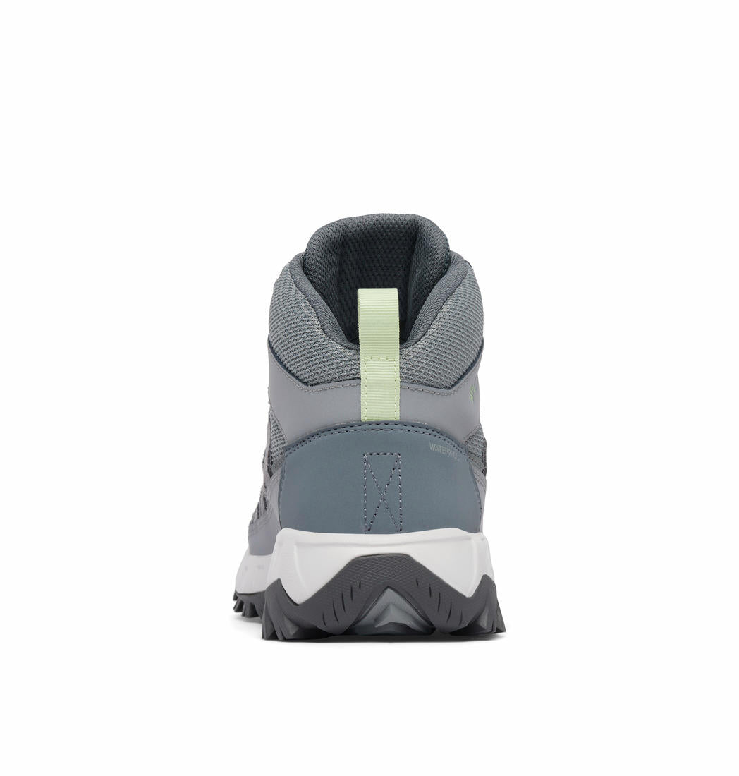 A Women Wearing Columbia Women Grey STRATA TRAIL MID WP