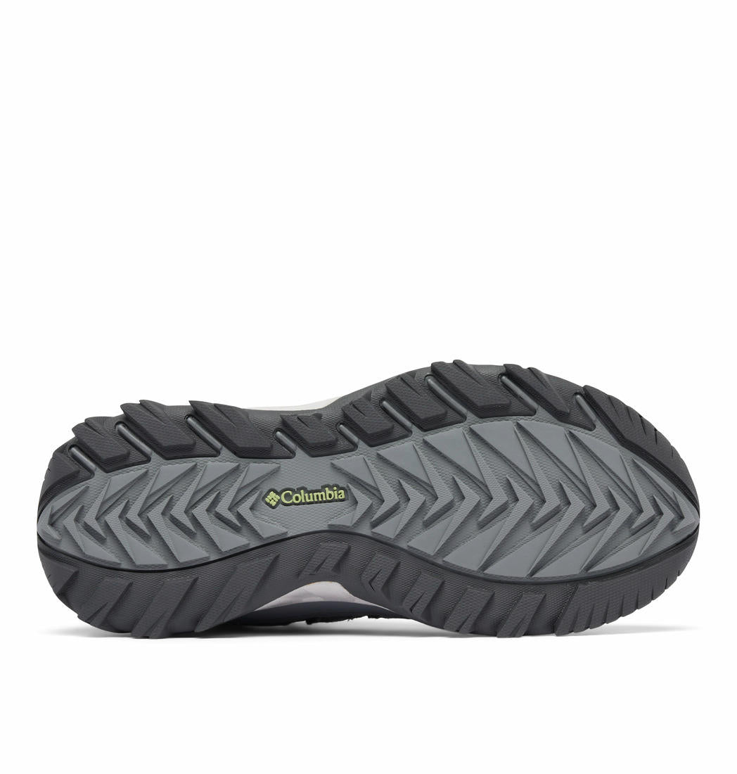 A Women Wearing Columbia Women Grey STRATA TRAIL MID WP