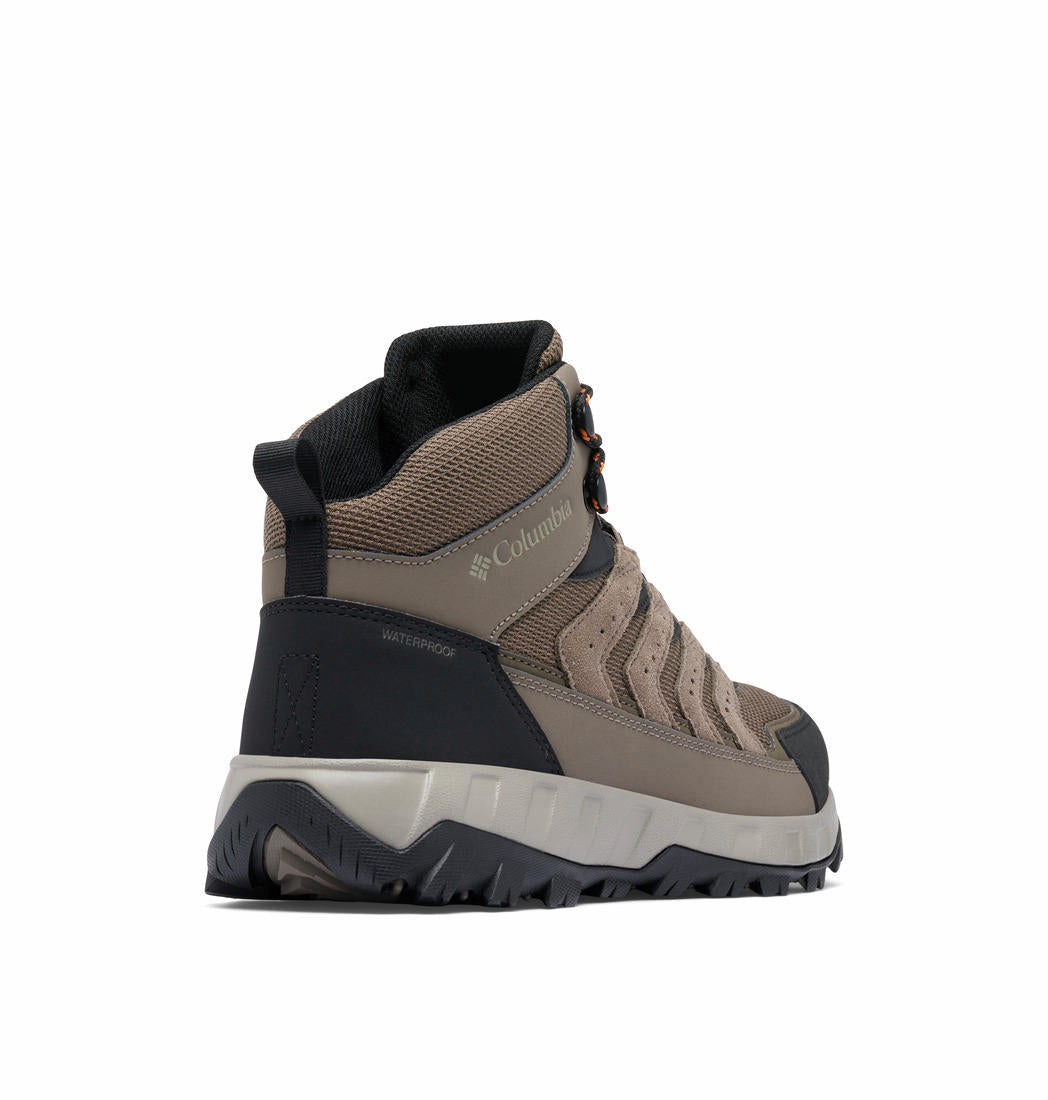 A Men Wearing Columbia Men Brown STRATA TRAIL MID WP