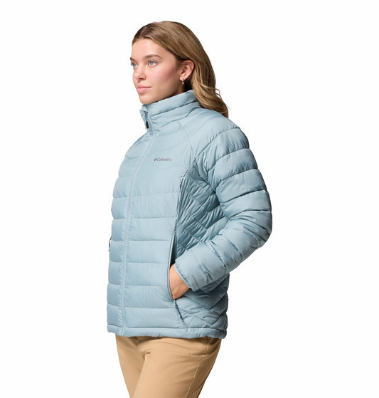 Columbia Women Blue Omni-Heat Reflective Powder Lite II Down Jacket