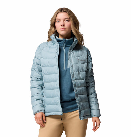 Columbia Women Blue Omni-Heat Reflective Powder Lite II Down Jacket