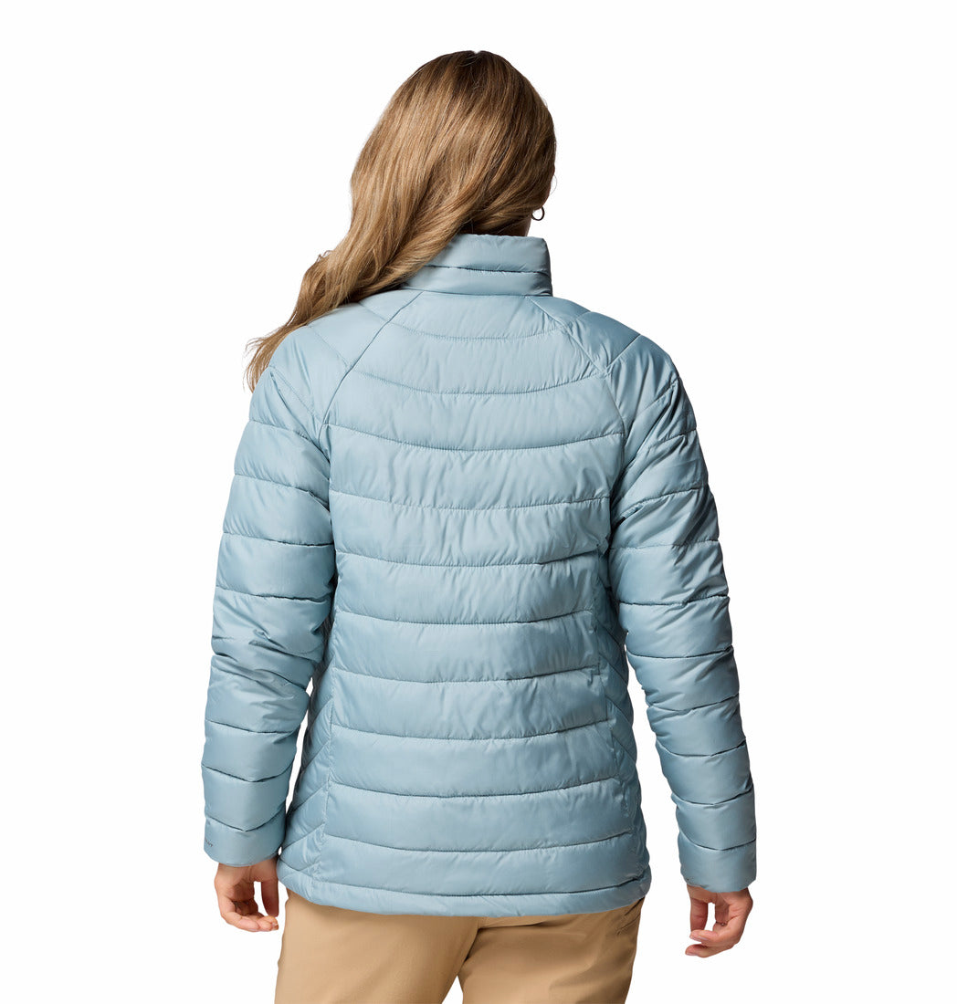 Columbia Women Blue Omni-Heat Reflective Powder Lite II Down Jacket