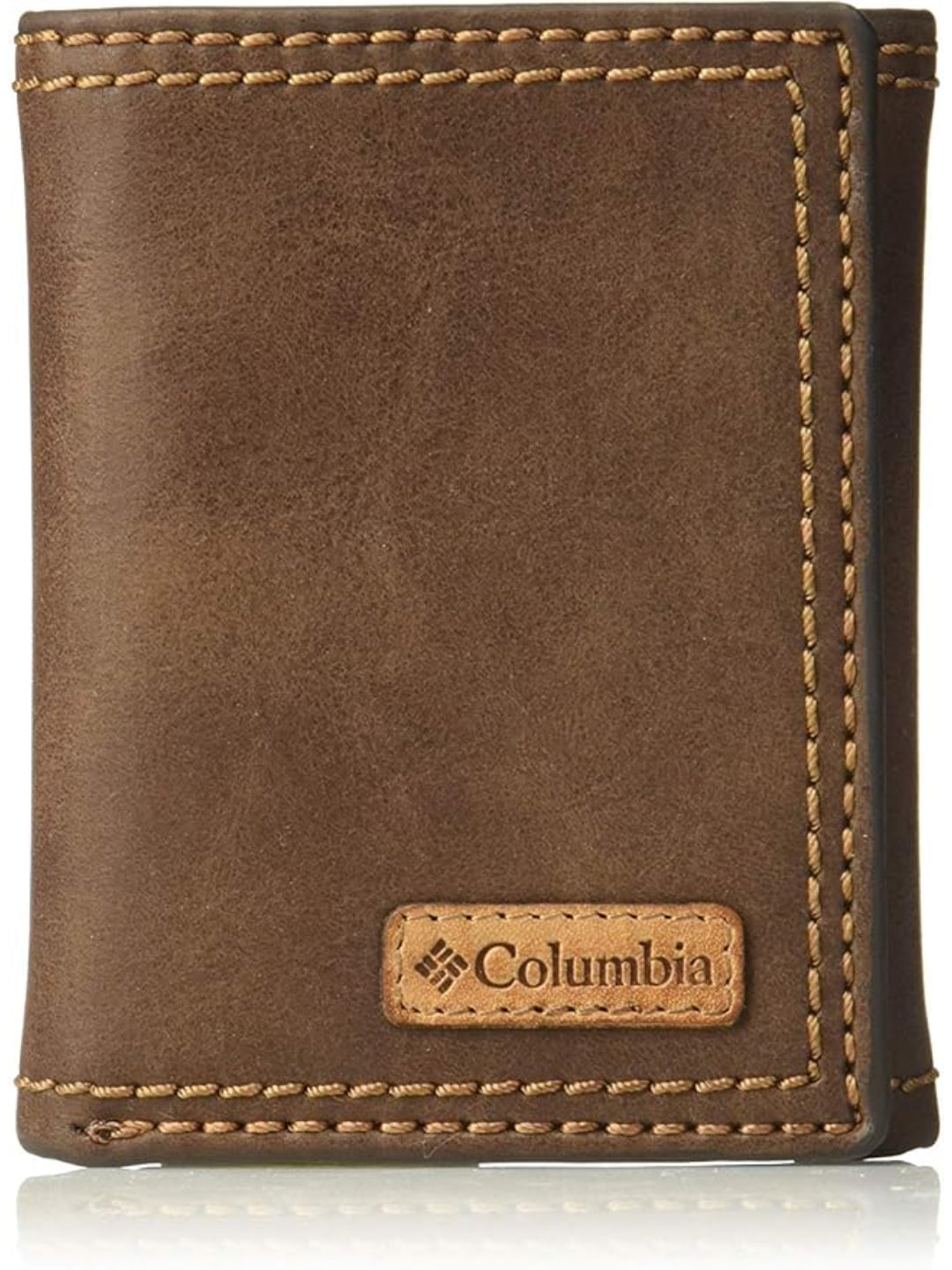 Columbia Men Brown RFID Extra Capacity Trifold Wallet