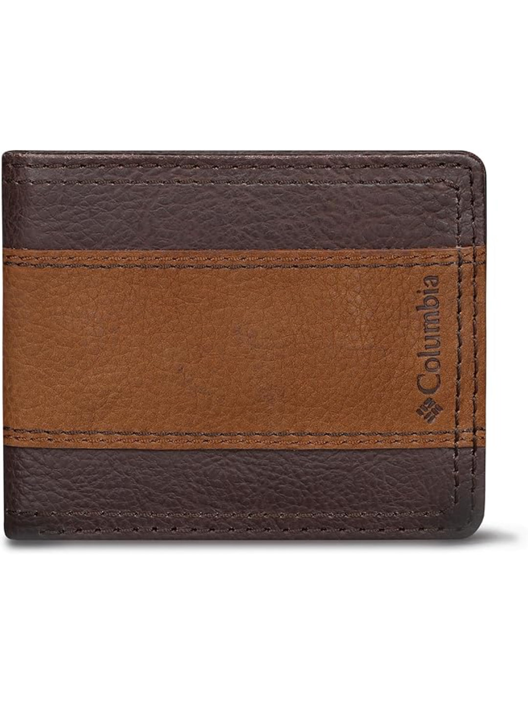 Columbia Men Brown RFID Passcase Wallet