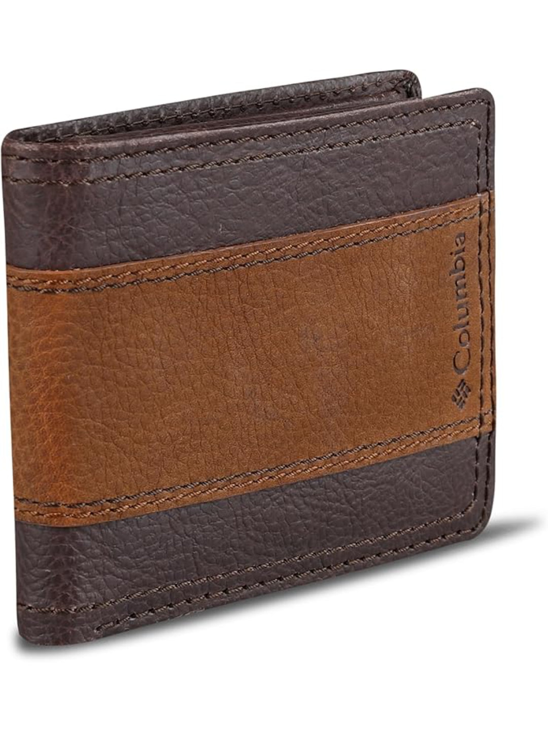 Columbia Men Brown RFID Passcase Wallet