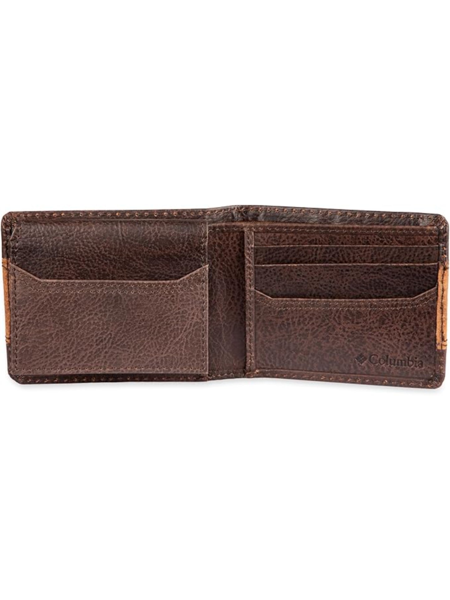 Columbia Men Brown RFID Passcase Wallet