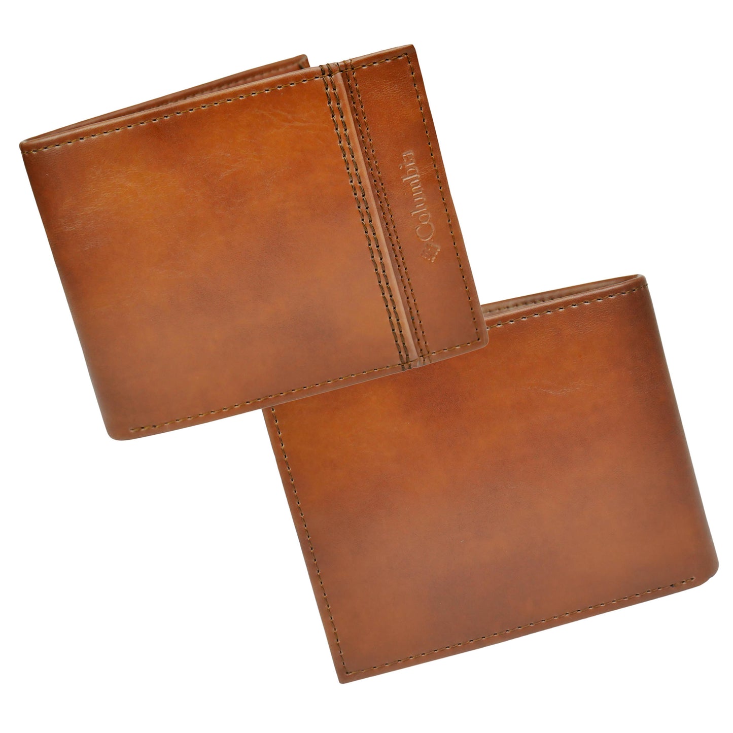 Columbia Mens Brown RFID Traveler Wallet