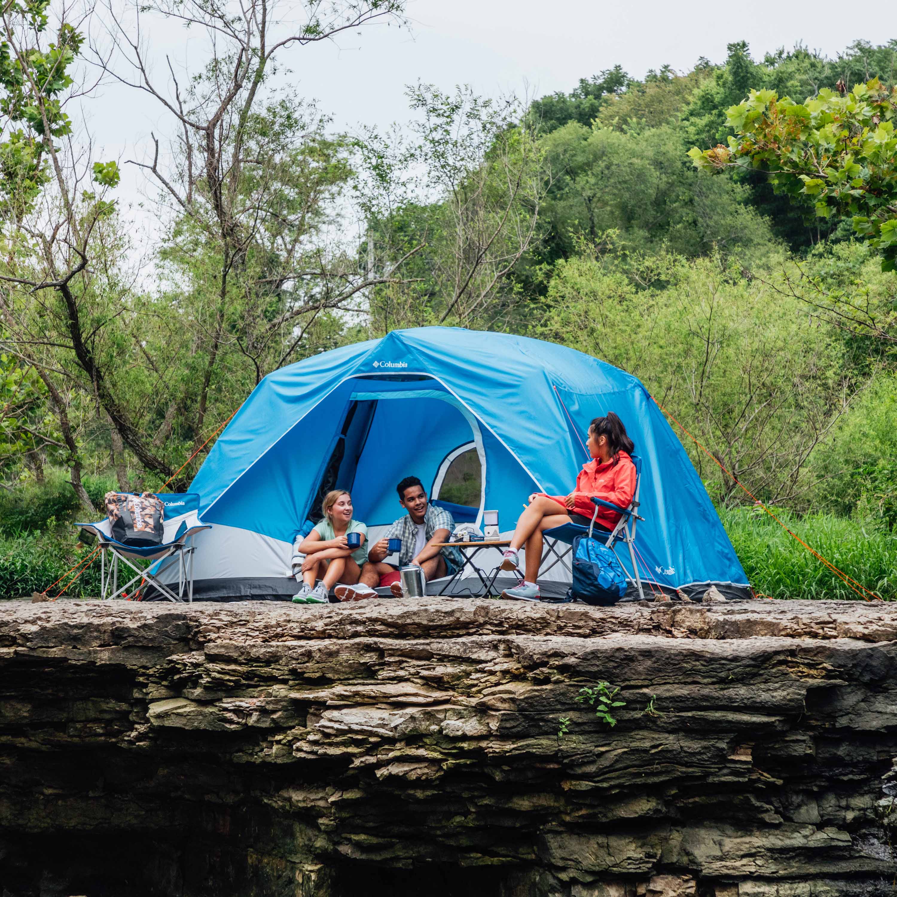columbia tent Columbia Unisex Blue Omni-Shield 6P FRP Dome Tent – Columbia Sportswear