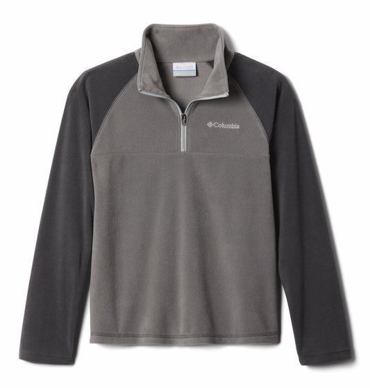 Columbia Kids Boys Grey Glacial Half Zip Fleece Jacket