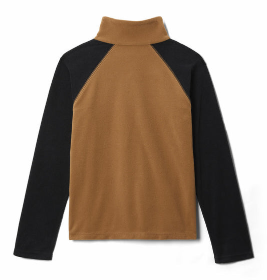 Columbia Kids Boys Brown Glacial Half Zip Fleece Jacket