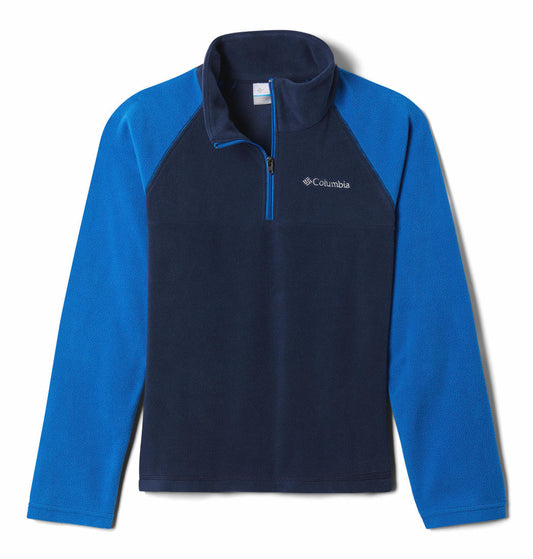 Columbia Kids Boys Blue Glacial Half Zip Fleece Jacket