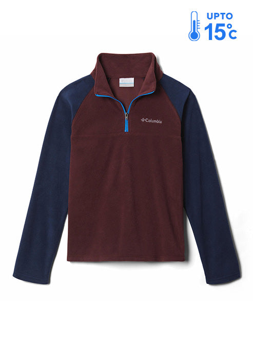 Columbia Kids Boys Maroon Glacial Fleece Jacket
