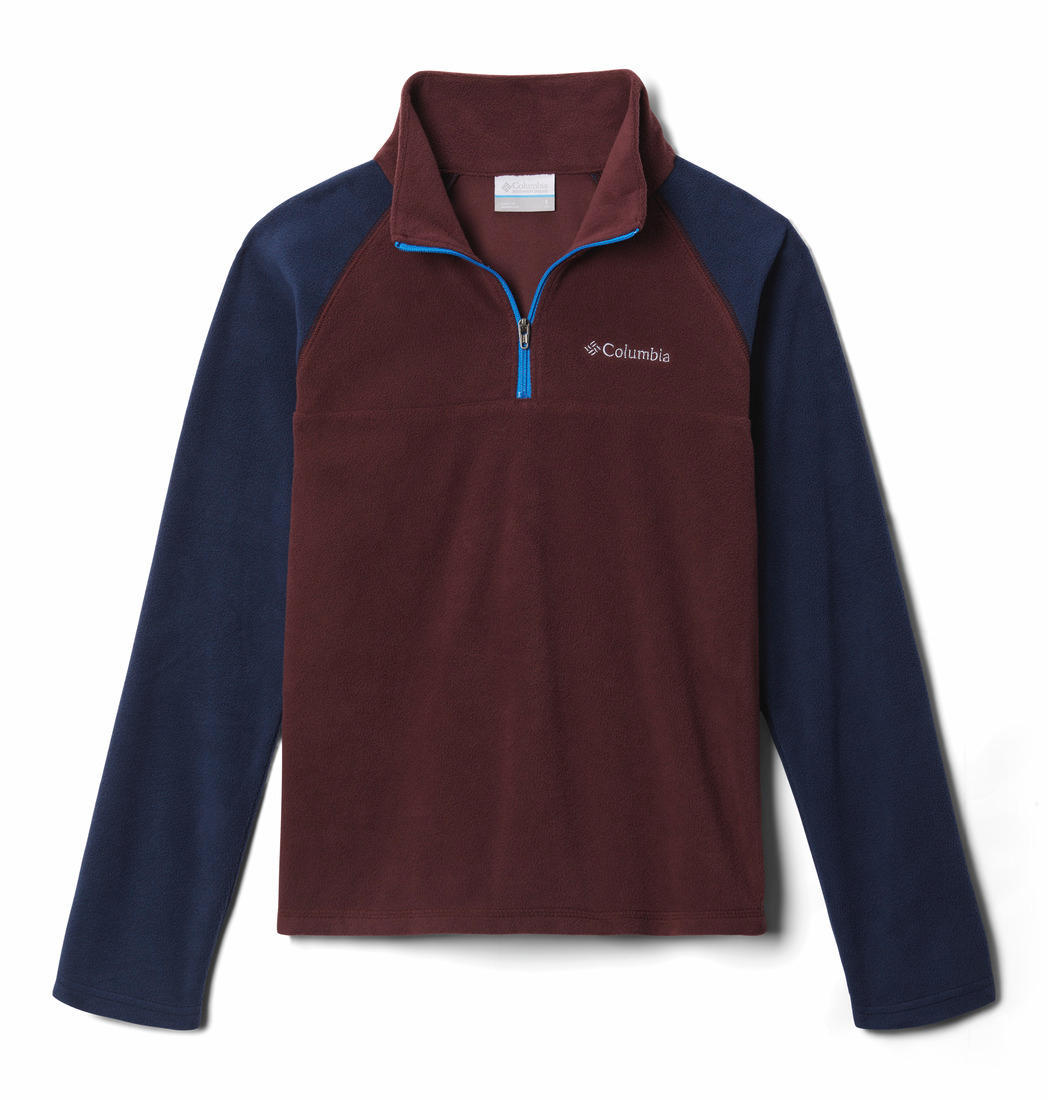 Columbia Kids Boys Maroon Glacial Half Zip