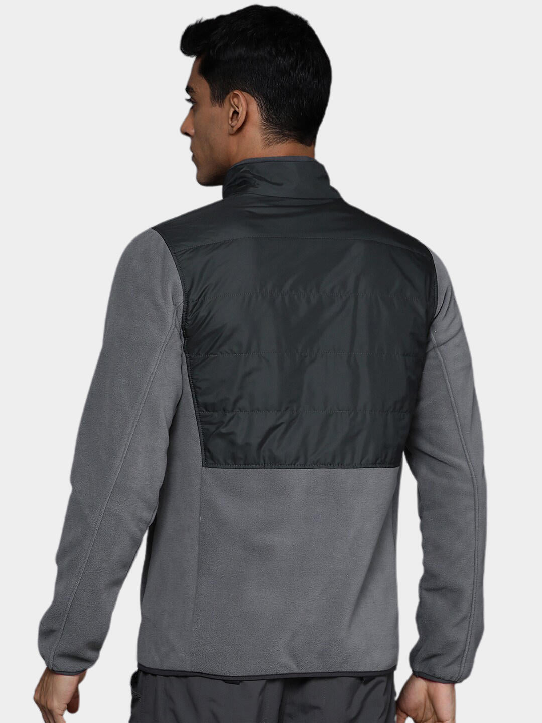Columbia Men Grey Basin Butte Full Zip Fleece Jacket
