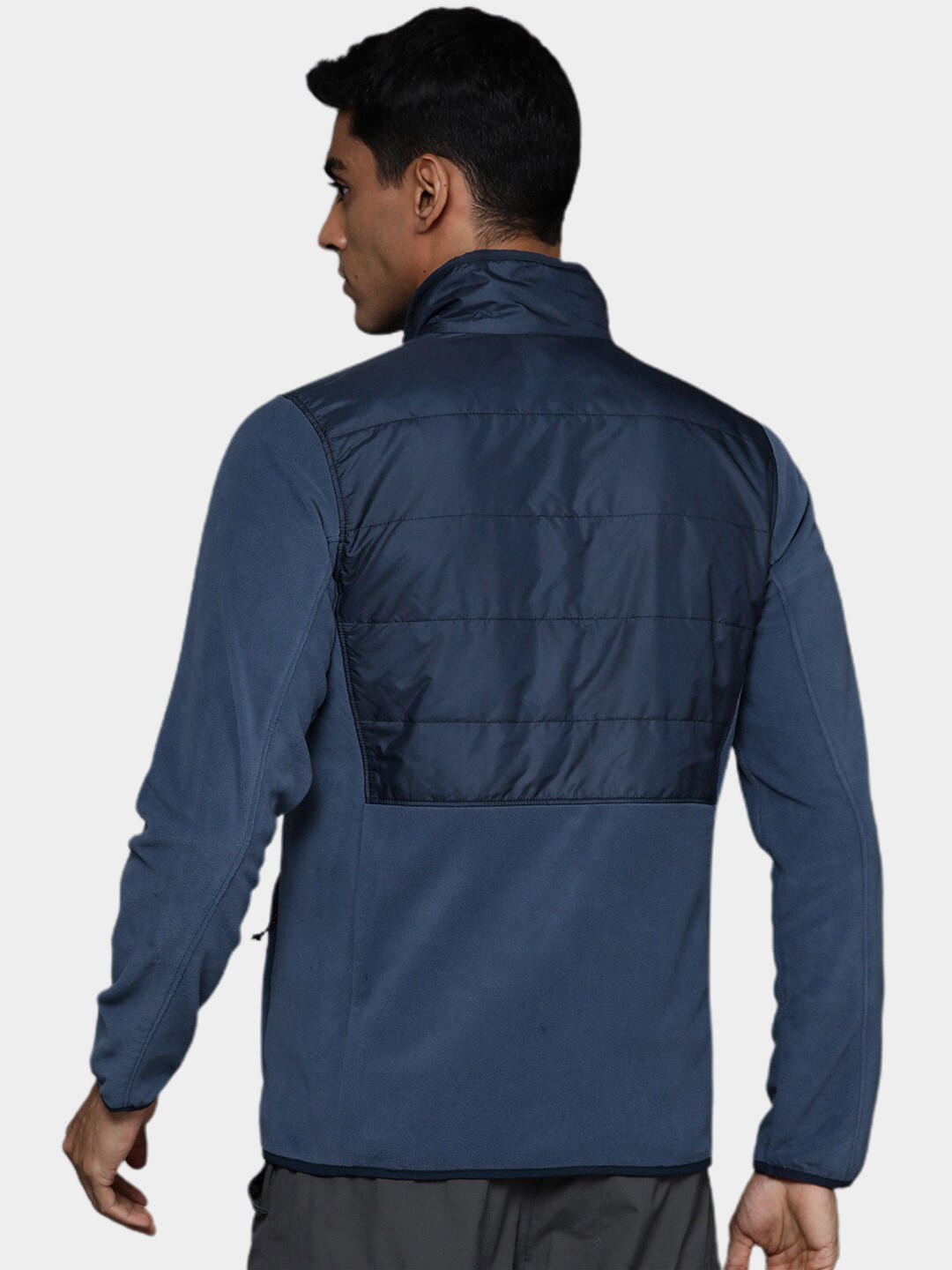 Columbia Men Navy Blue Basin Butte Full Zip Fleece Jacket