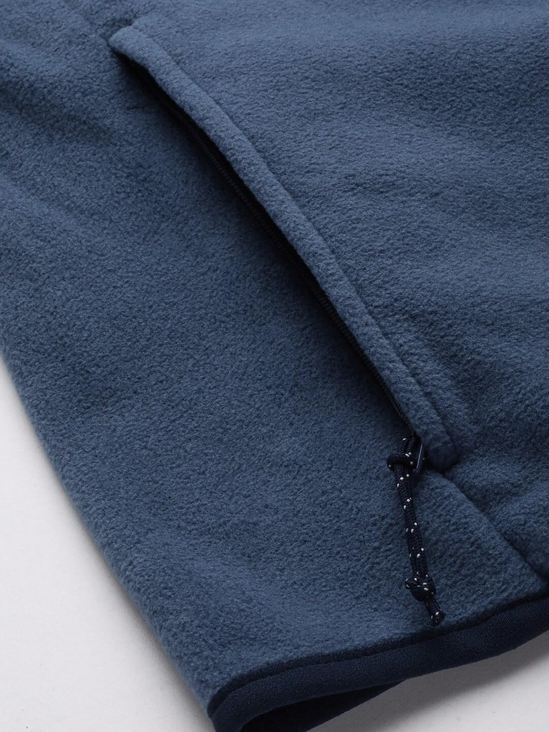 Columbia Men Navy Blue Basin Butte Full Zip Fleece Jacket