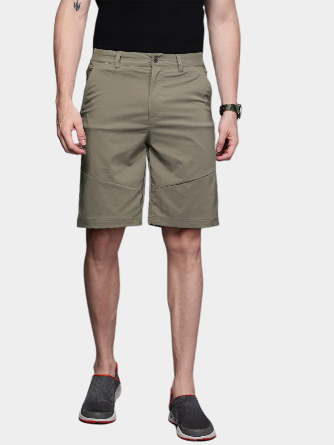 Columbia Men Olive Tech Trail Shorts