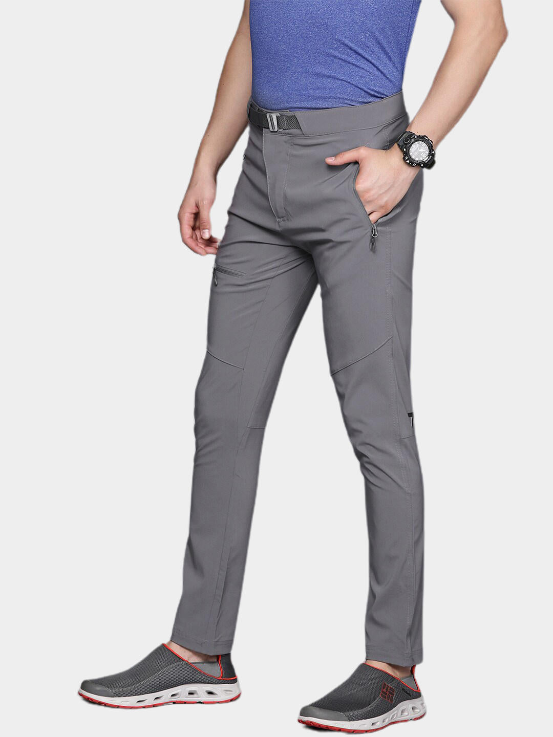 Columbia Men Grey M Titan Pass Pant