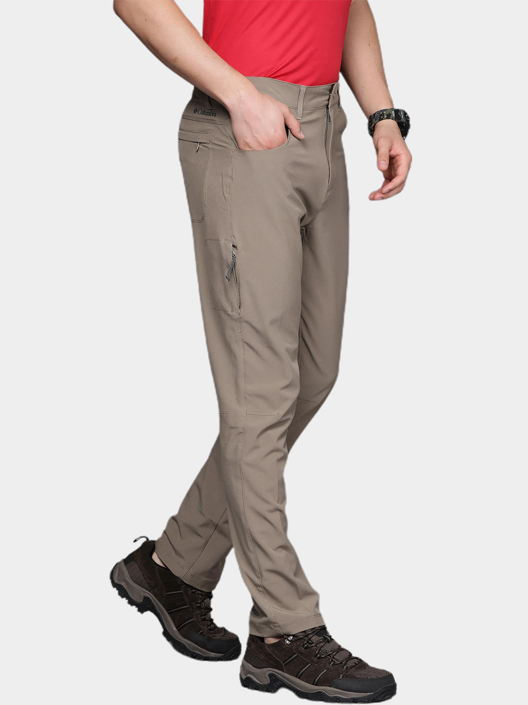 Columbia Men Beige Outdoor Elements Stretch Pant