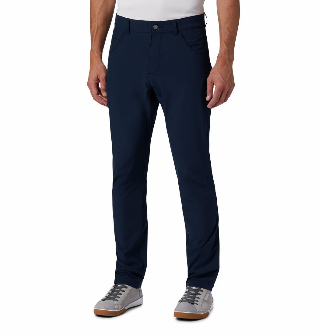 Columbia Men Blue Outdoor Elements Stretch Pant (Sun Protection)