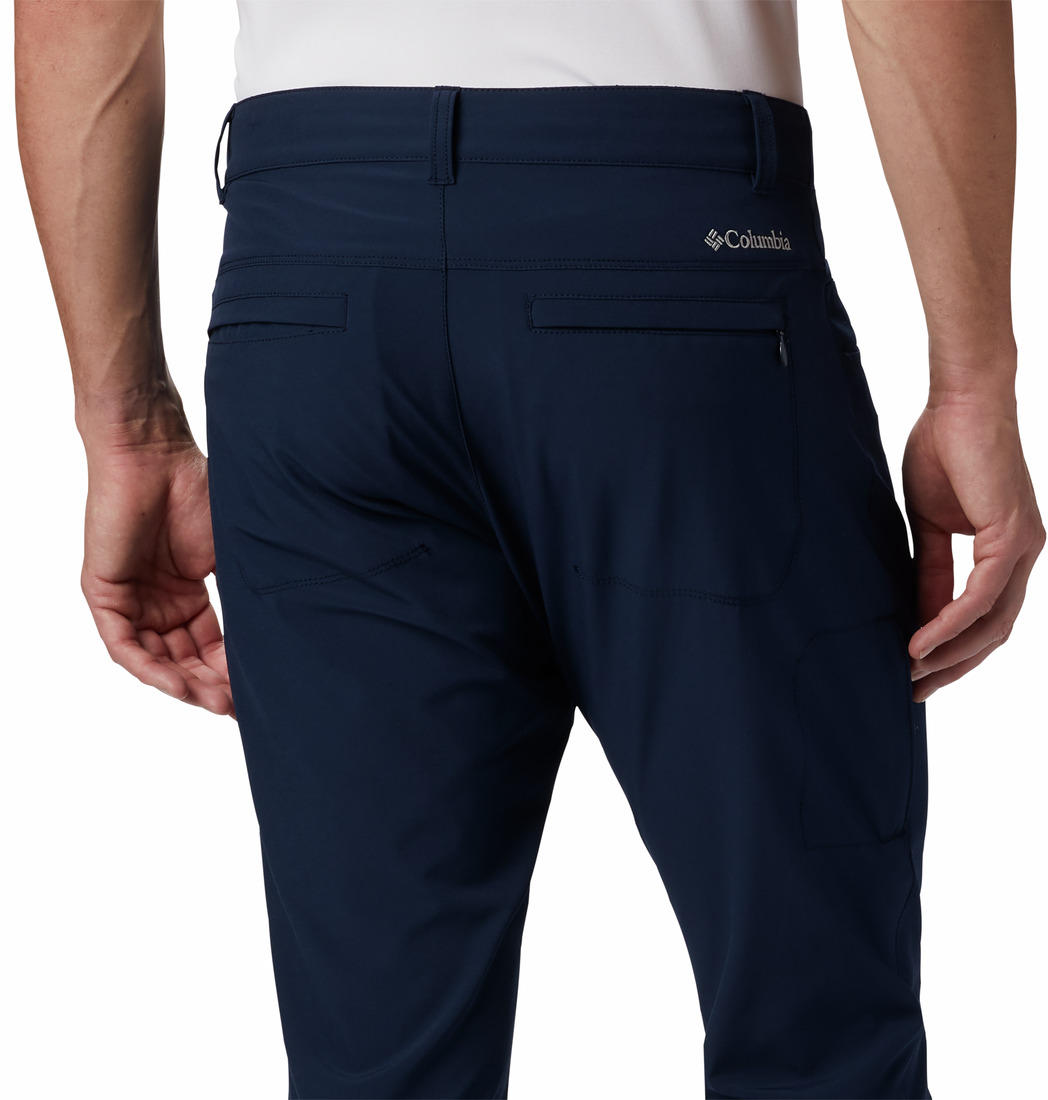 Columbia Men Blue Outdoor Elements Stretch Pant (Sun Protection)