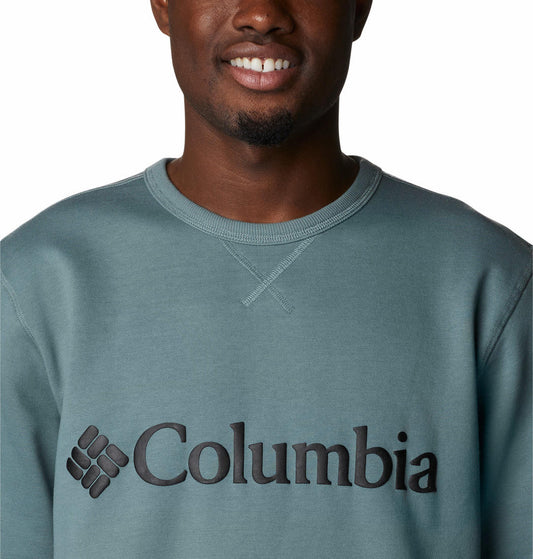 Columbia Men Green M Columbia Logo Fleece Crew Fleece Jacket