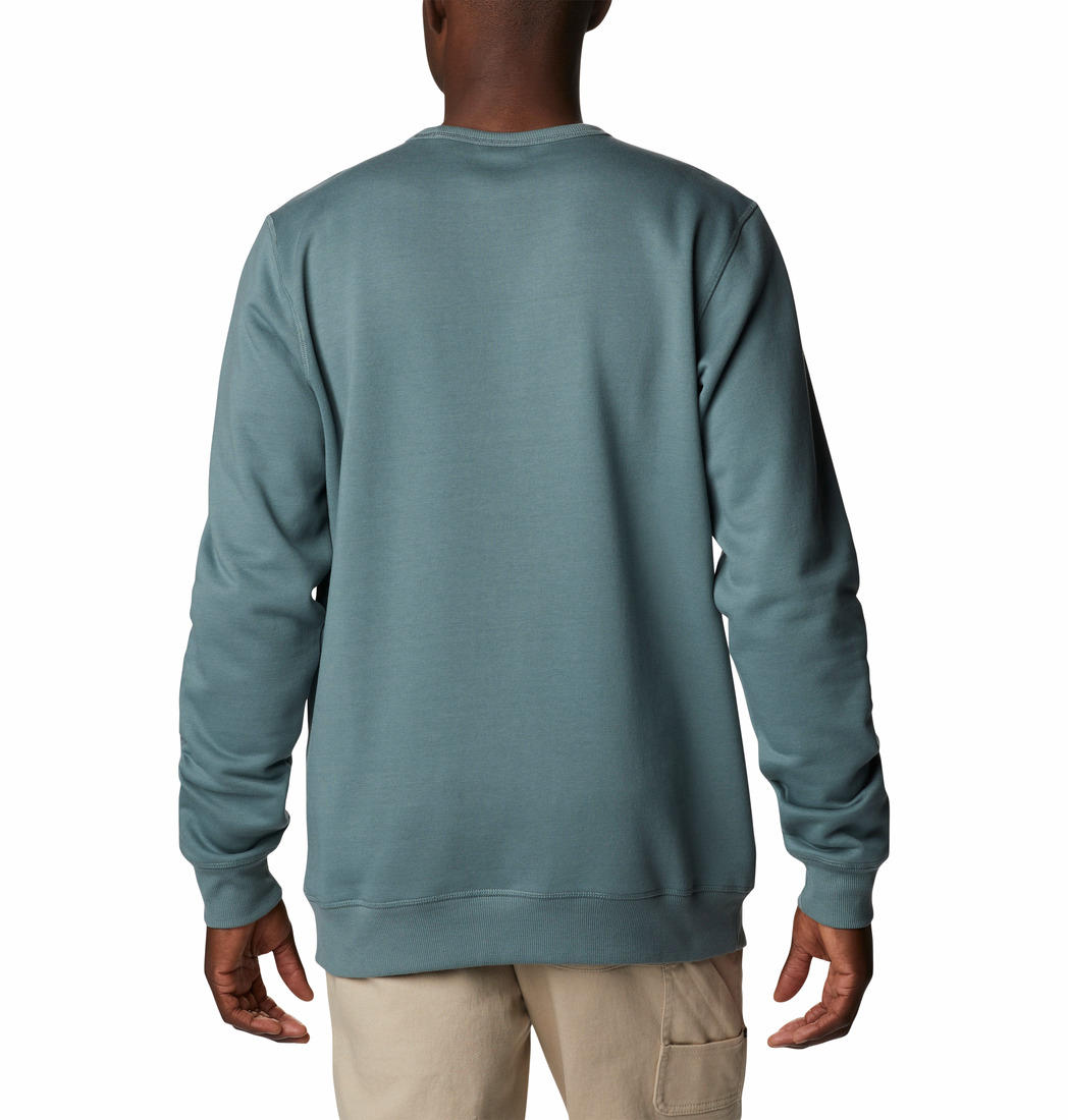 Columbia Men Green M Columbia Logo Fleece Crew Fleece Jacket