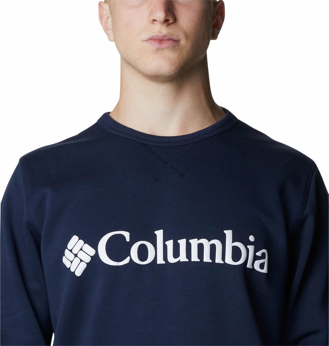 Columbia Men Blue M Columbia Logo Fleece Crew (Sun Protection)
