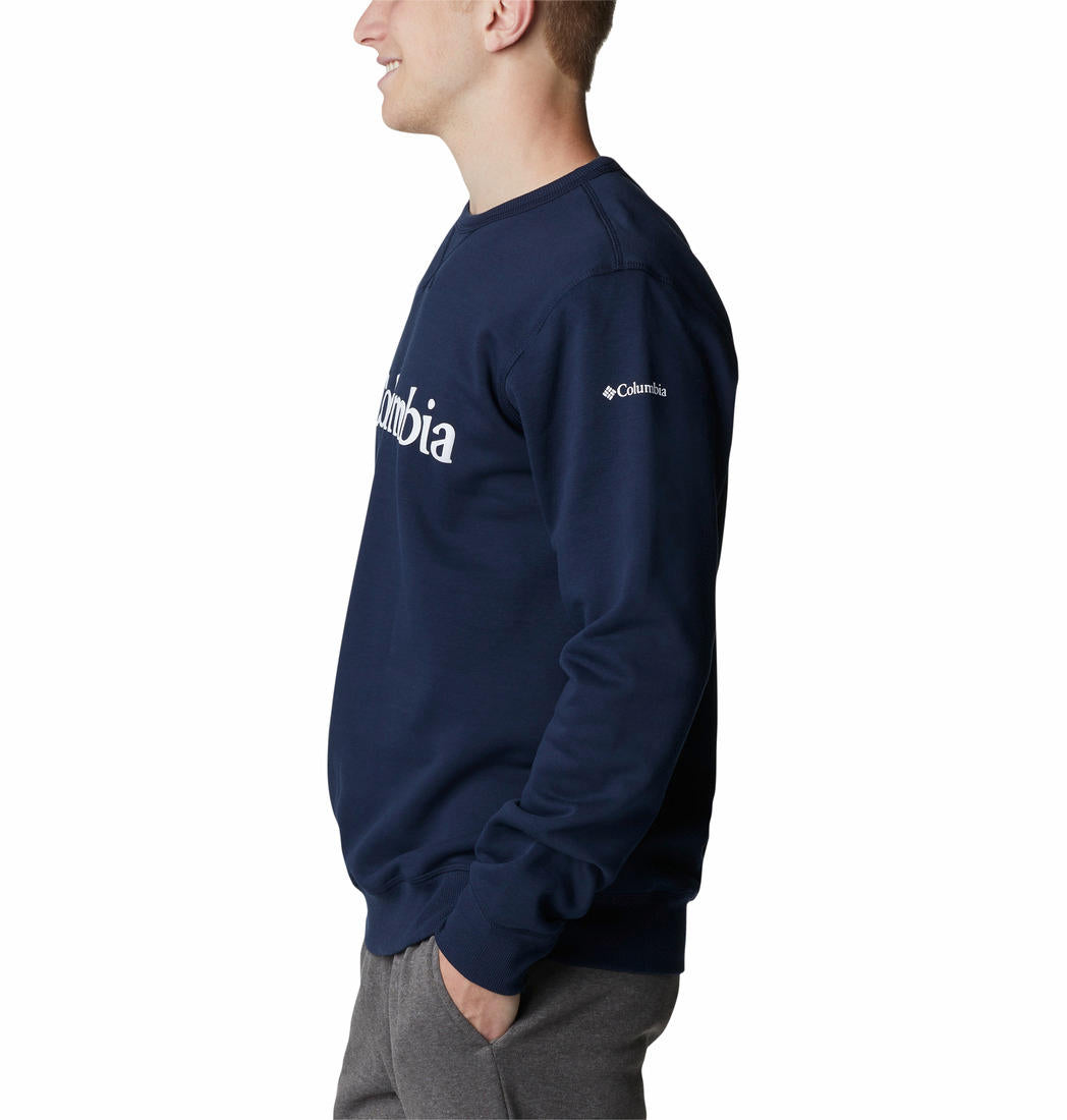 Columbia Men Blue M Columbia Logo Fleece Crew (Sun Protection)