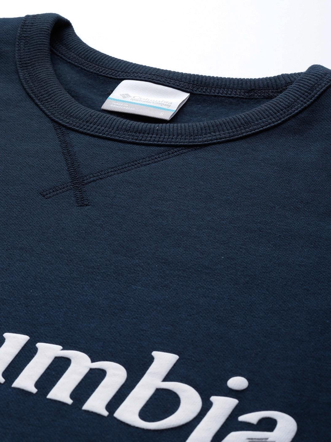 Columbia Men Blue M Columbia Logo Fleece Crew (Sun Protection)