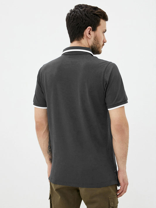 Columbia Mens Black Omni-Wick Cove Dome Butte Solid Pique Polo Tshirt