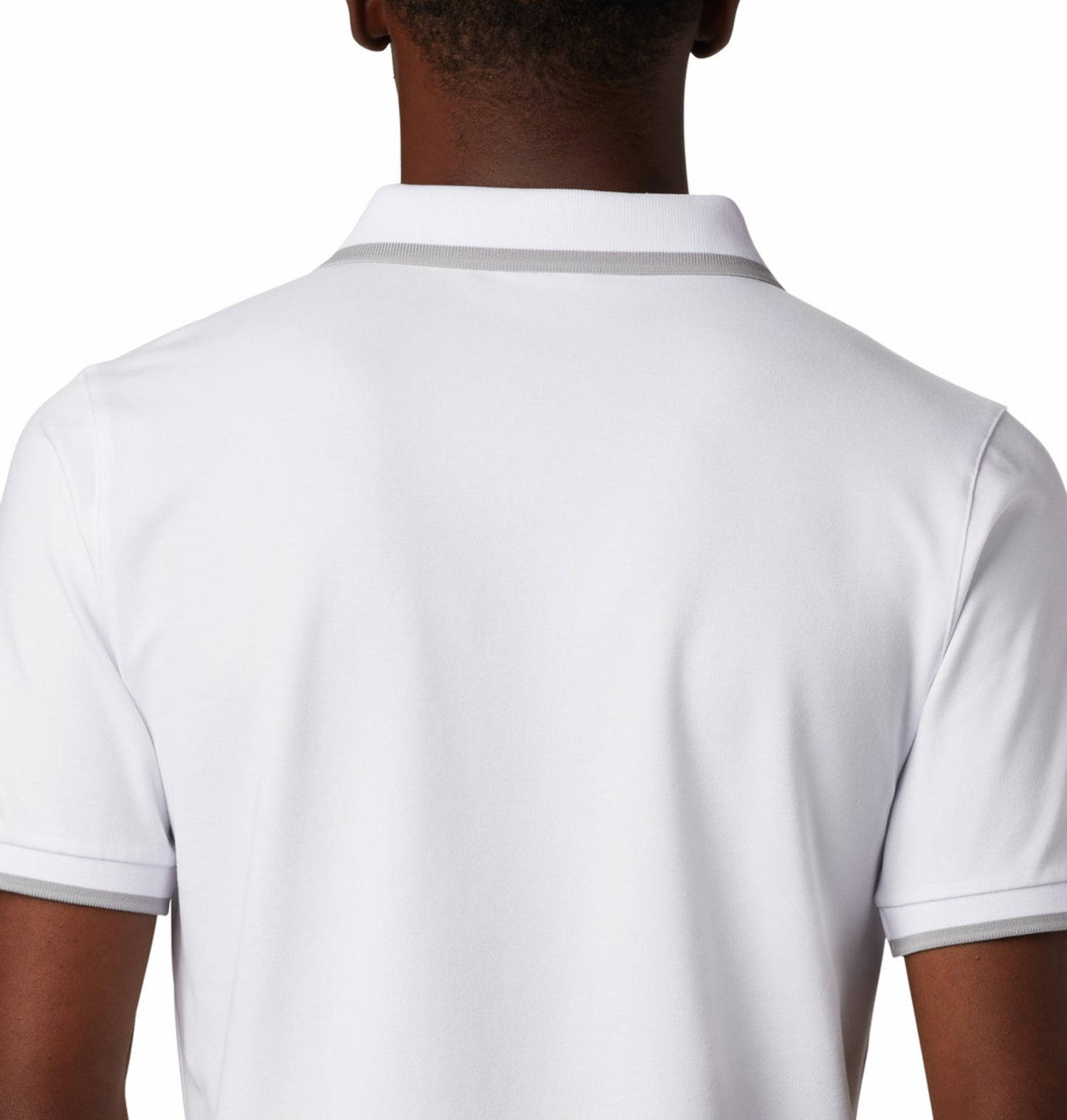 Columbia Mens White Omni-Wick Cove Dome Butte Solid Pique Polo Tshirt