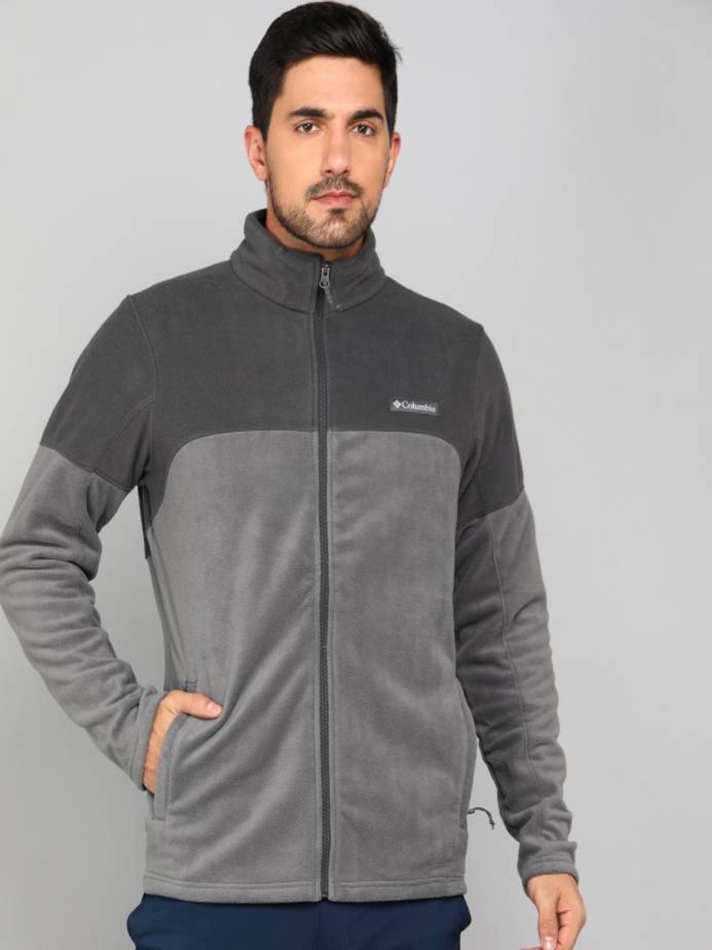 Columbia Mens Grey Basin Trail III Full Zip Jacket