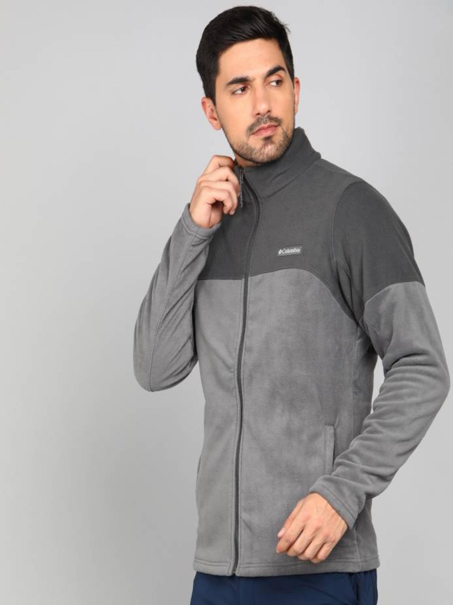 Columbia Mens Grey Basin Trail III Full Zip Jacket