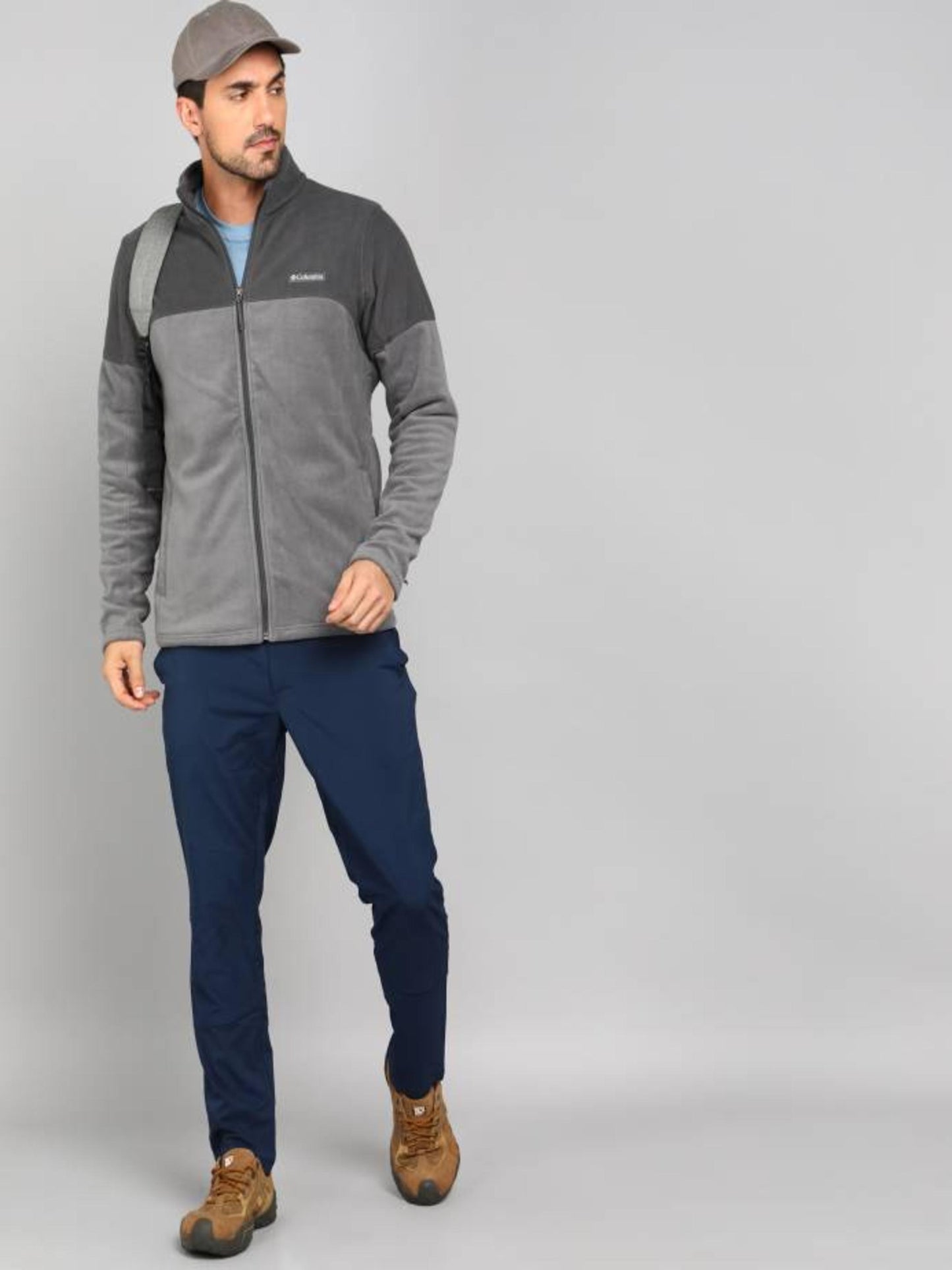 Columbia Mens Grey Basin Trail III Full Zip Jacket