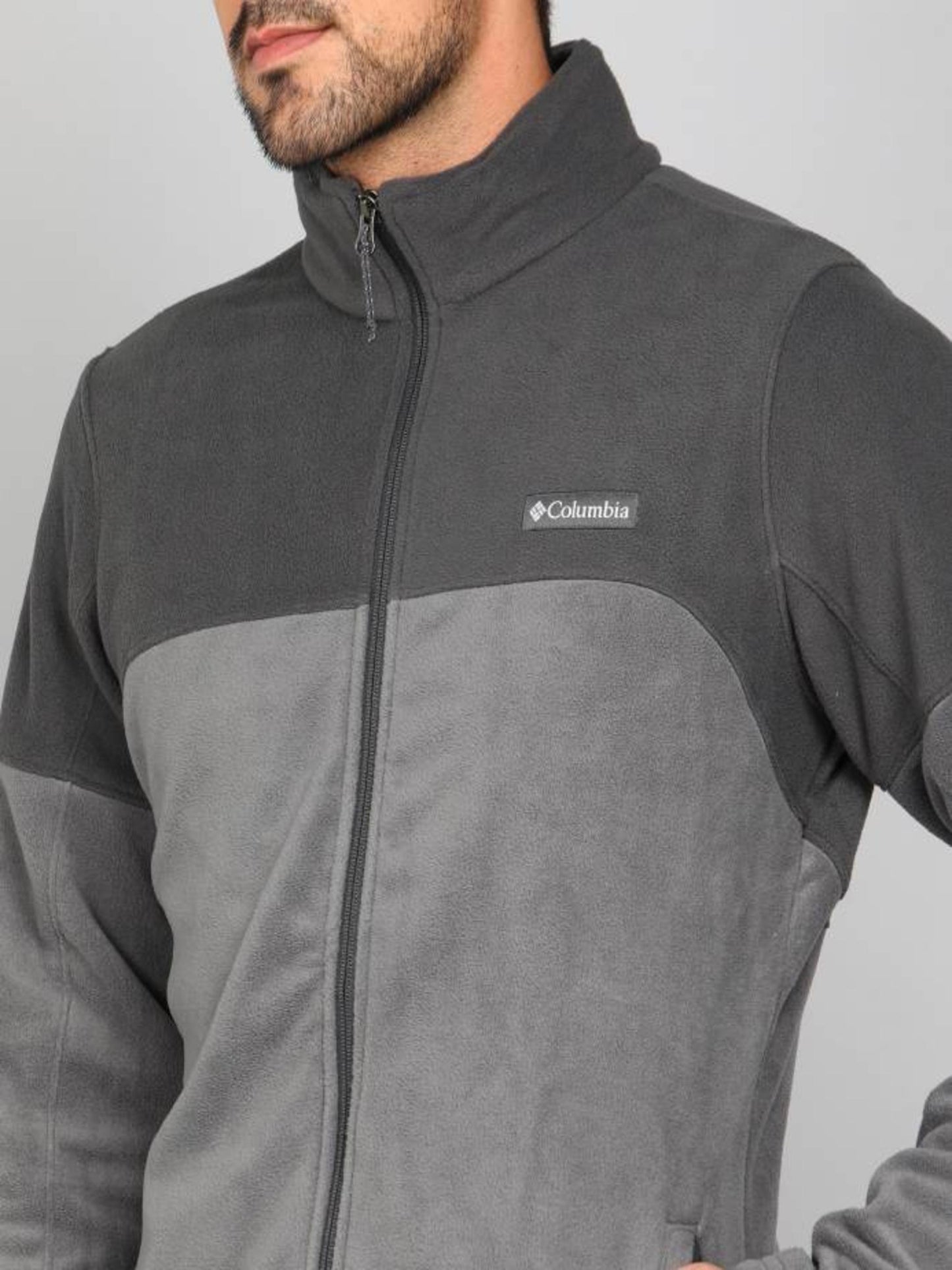 Columbia Mens Grey Basin Trail III Full Zip Jacket